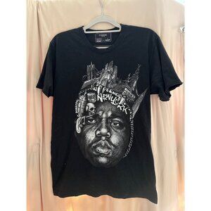 Domrebel Hypnotize Biggie Smalls Graphic Rhinestones T-Shirt Large